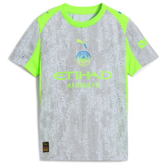 Manchester City Youth 2025/26 Third Replica Jersey Green/Neon Green - Puma cheap