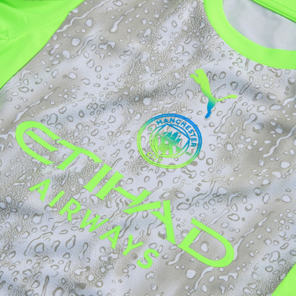 Manchester City Youth 2025/26 Third Replica Jersey Green/Neon Green - Puma cheap