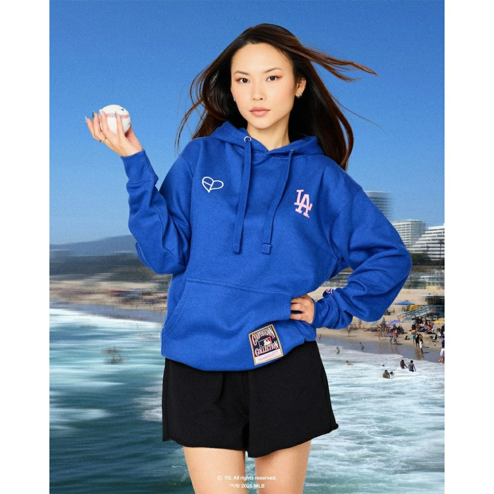 Los Angeles Dodgers Mitchell & Ness x BLACKPINK  Pullover Hoodie - Royal - Limited Edition - Mitchell & Ness Lifestyle