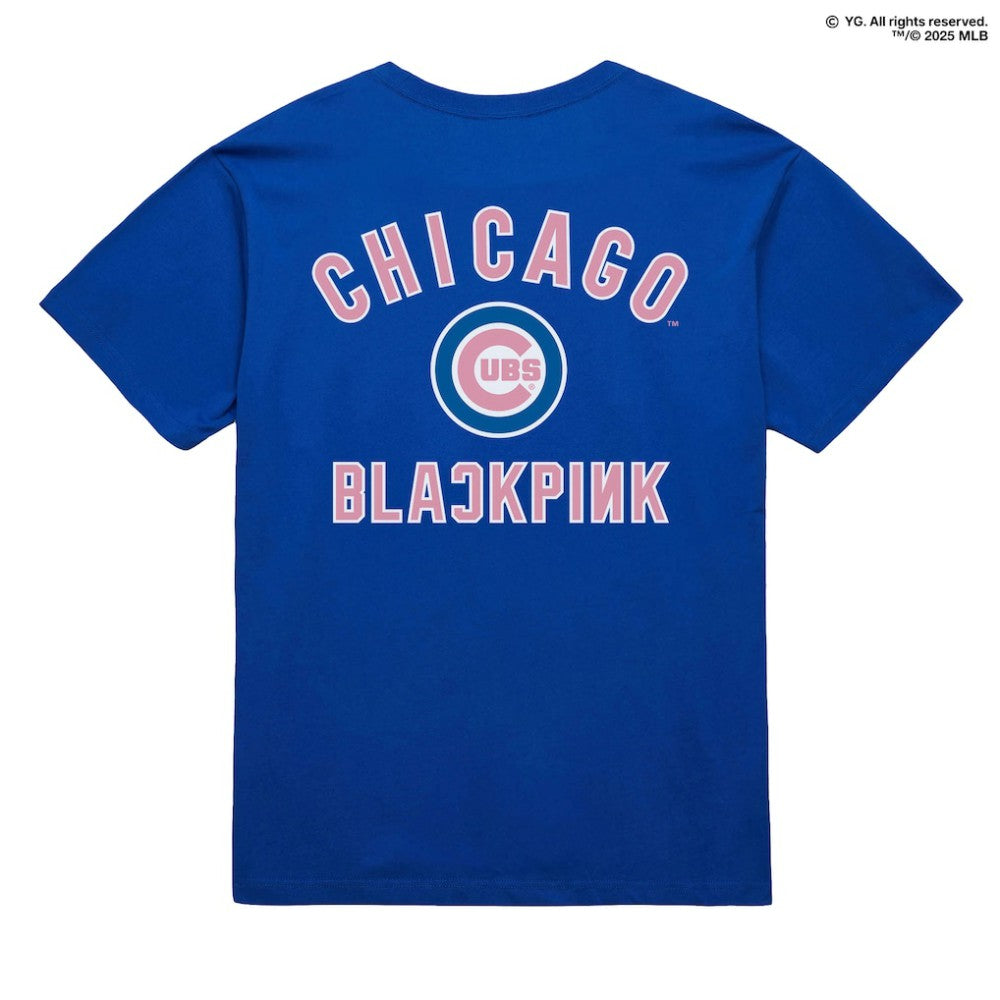 Chicago Cubs Mitchell & Ness x BLACKPINK  T-Shirt - Royal - Limited Edition - Mitchell & Ness Sale