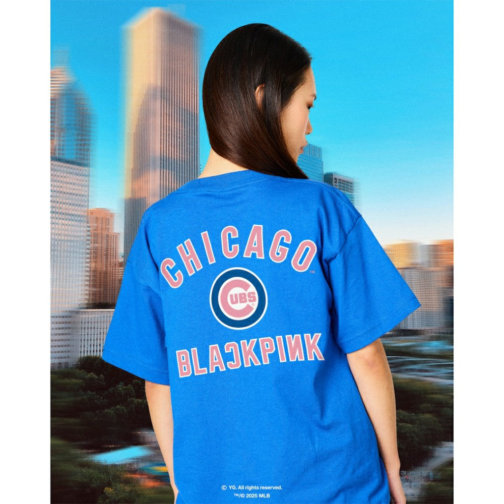 Chicago Cubs Mitchell & Ness x BLACKPINK  T-Shirt - Royal - Limited Edition - Mitchell & Ness Sale