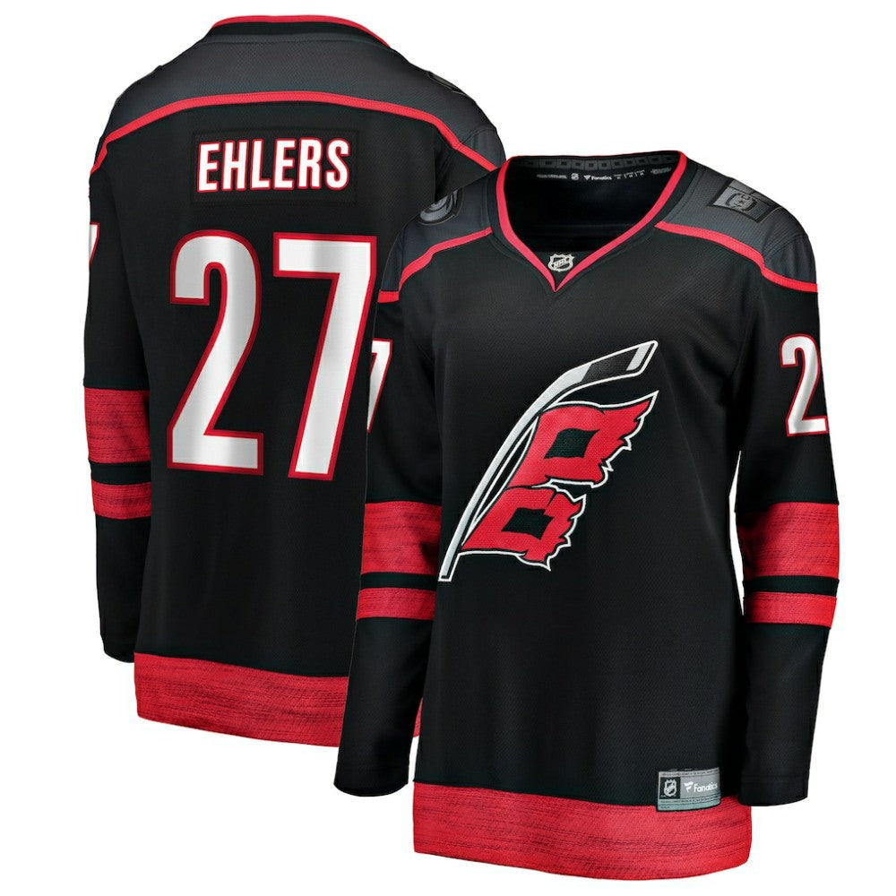 Nikolaj Ehlers Carolina Hurricanes Fanatics Women's Home Breakaway Jersey - Black - NHL 203286196