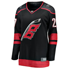 Nikolaj Ehlers Carolina Hurricanes Fanatics Women's Home Breakaway Jersey - Black - NHL 203286196