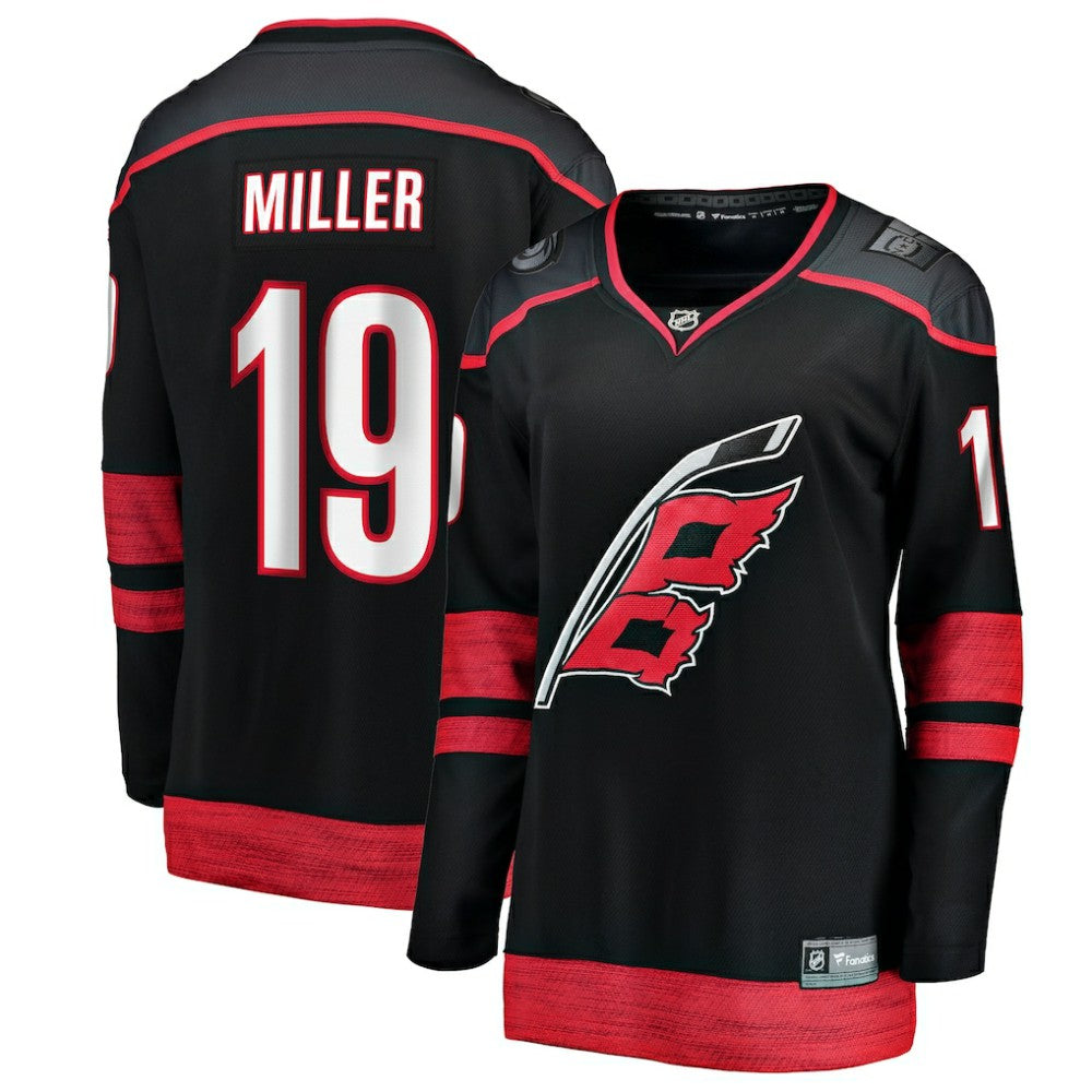 K'Andre Miller Carolina Hurricanes Fanatics Women's Home Breakaway Jersey - Black - NHL 203286198