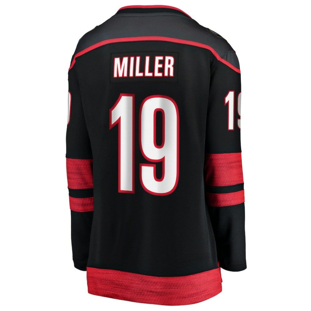 K'Andre Miller Carolina Hurricanes Fanatics Women's Home Breakaway Jersey - Black - NHL 203286198
