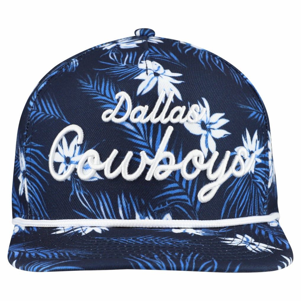 Dallas Cowboys New Era Palm Print A-Frame 9FIFTY Snapback Hat Navy
