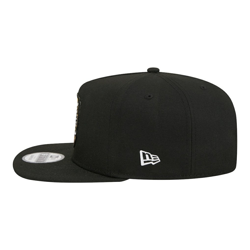 Pittsburgh Steelers New Era Super Bowl Ring 9FIFTY A-Frame Adjustable Hat Black