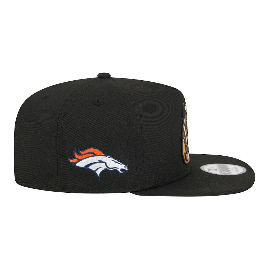 Denver Broncos New Era Super Bowl Ring 9FIFTY A-Frame Adjustable Hat Black