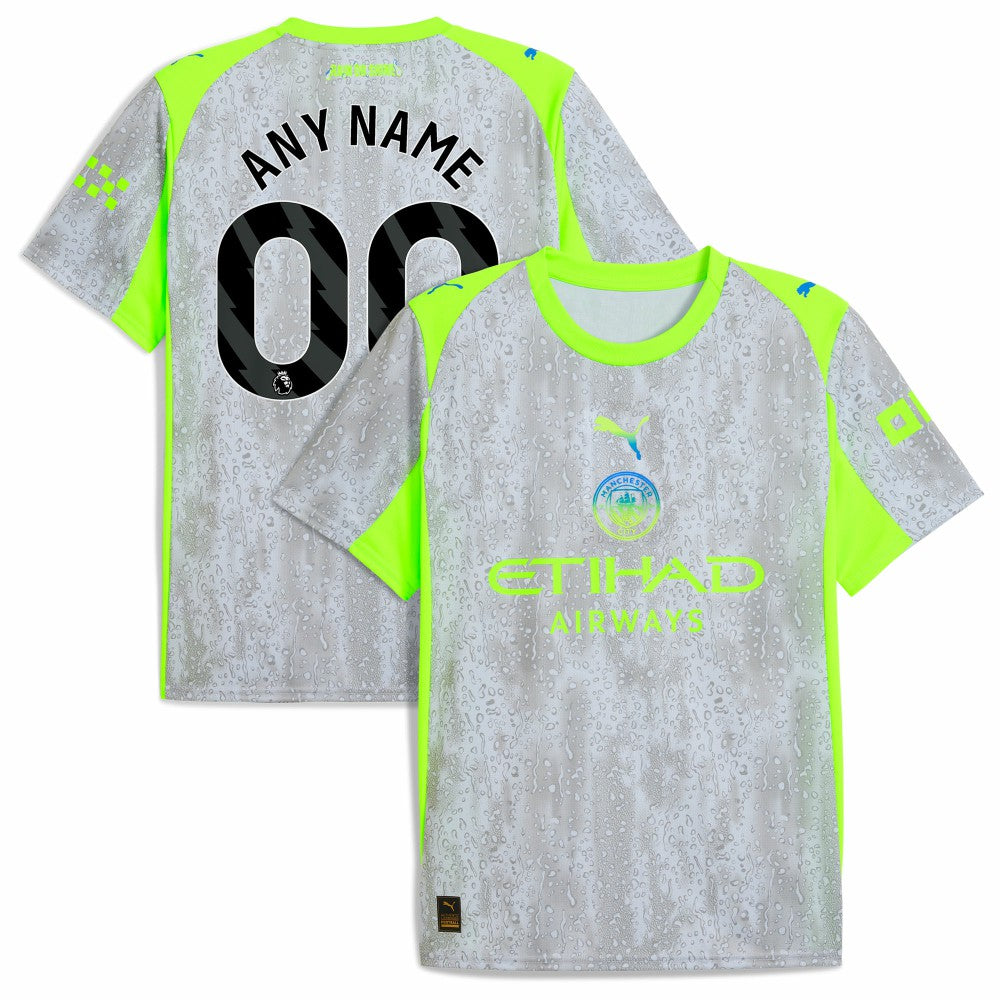 Manchester City 2025/26 Third Replica Custom Jersey Green/Neon Green - Puma