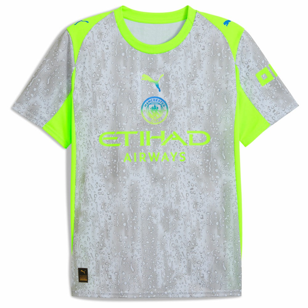 Manchester City 2025/26 Third Replica Custom Jersey Green/Neon Green - Puma