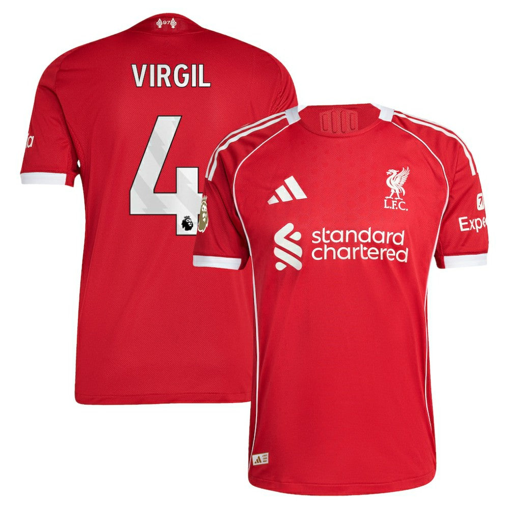 Virgil van Dijk Liverpool 2025/26 Home Jersey Red - Adidas for sale