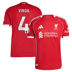 Virgil van Dijk Liverpool 2025/26 Home Jersey Red - Adidas for sale