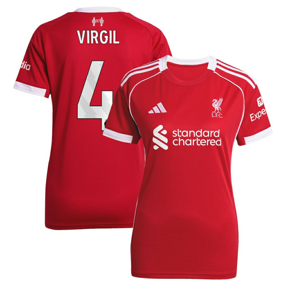 Virgil van Dijk Liverpool Women's 2025/26 Home Replica Jersey Red - Adidas Discount