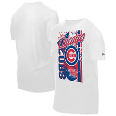 Chicago Cubs New Era Big Graphic Domestic T-Shirt - White - New Era on Sale
