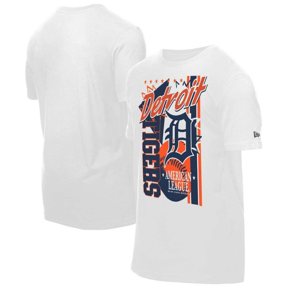 Detroit Tigers New Era Big Graphic Domestic T-Shirt - White - New Era Online