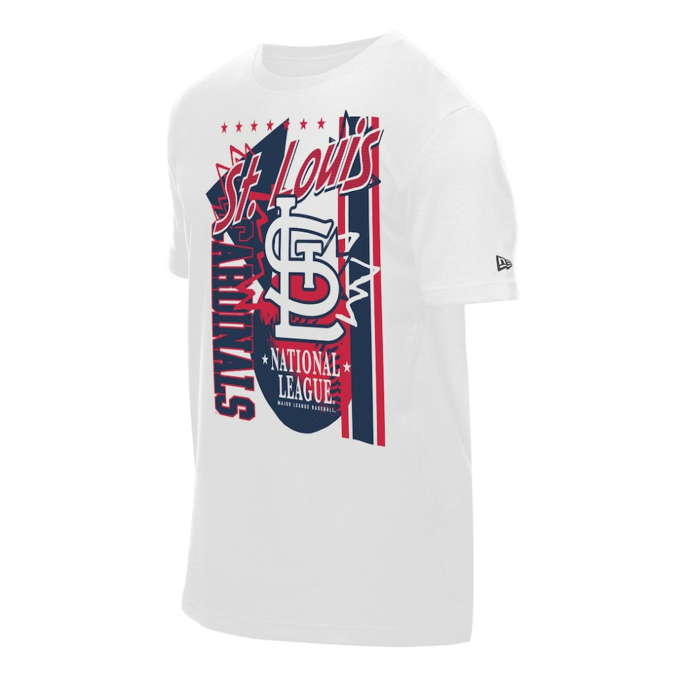 St. Louis Cardinals New Era Big Graphic Domestic T-Shirt - White - New Era Online