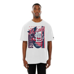 St. Louis Cardinals New Era Big Graphic Domestic T-Shirt - White - New Era Online