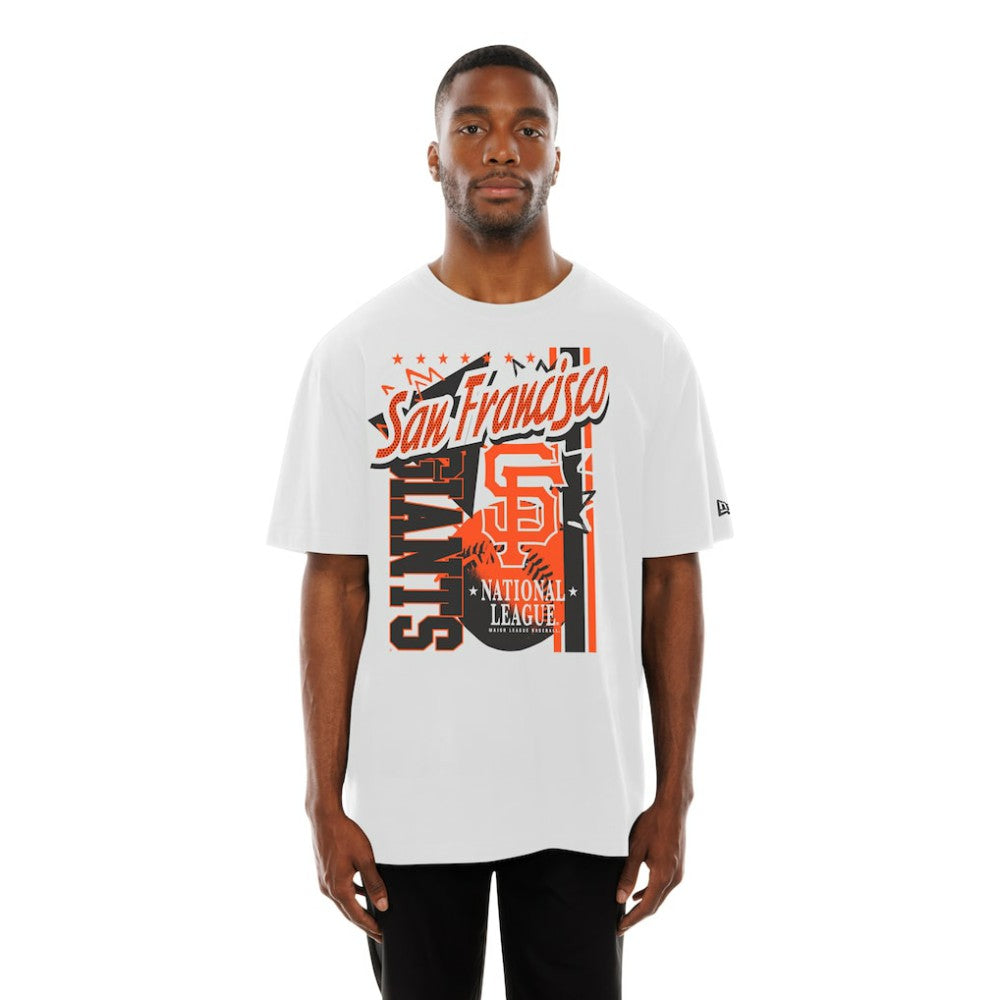 San Francisco Giants New Era Big Graphic Domestic T-Shirt - White - New Era Discount