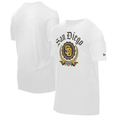 San Diego Padres New Era Fleur Domestic T-Shirt - White - New Era Lifestyle