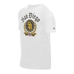 San Diego Padres New Era Fleur Domestic T-Shirt - White - New Era Lifestyle