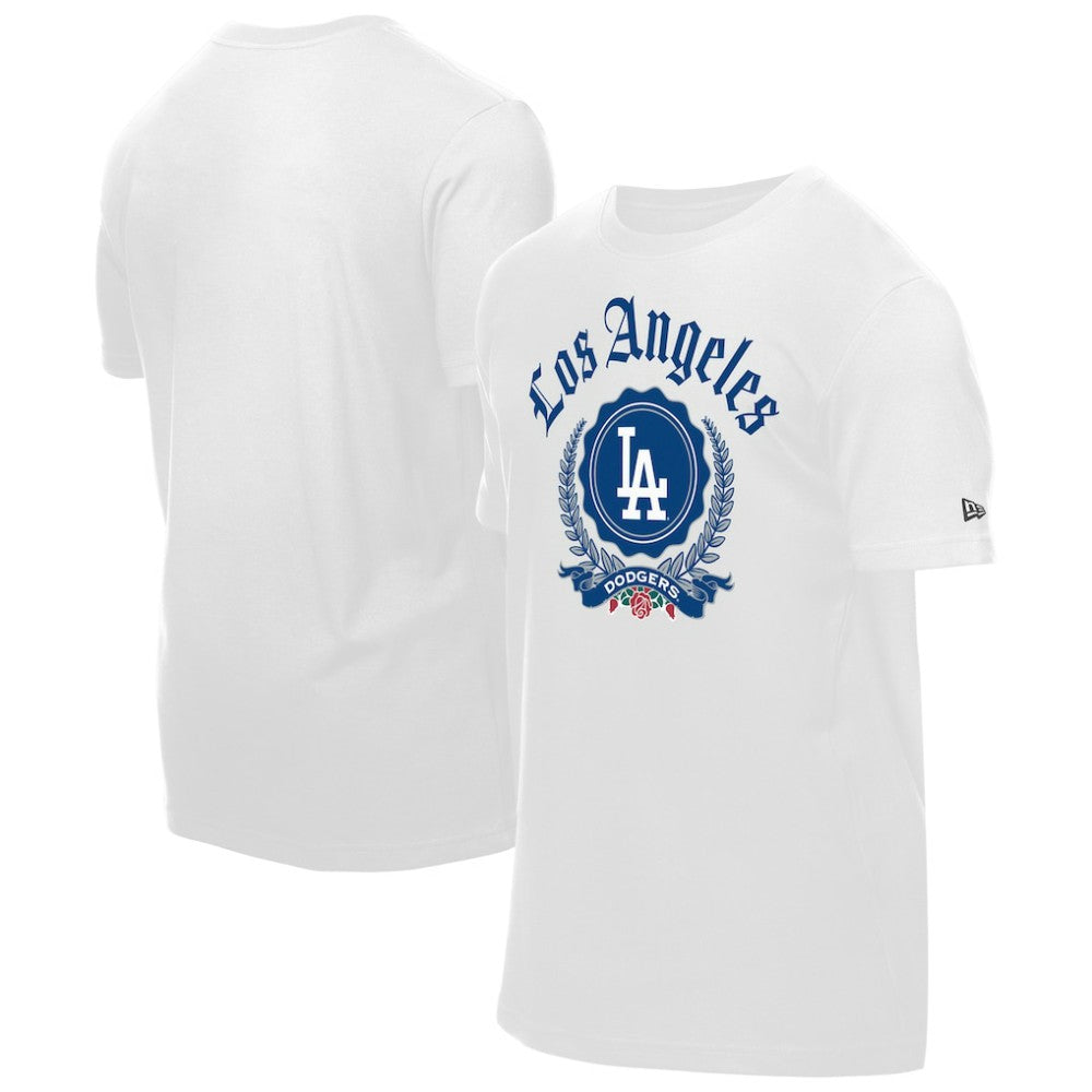 Los Angeles Dodgers New Era Fleur Domestic T-Shirt - White - New Era on Sale