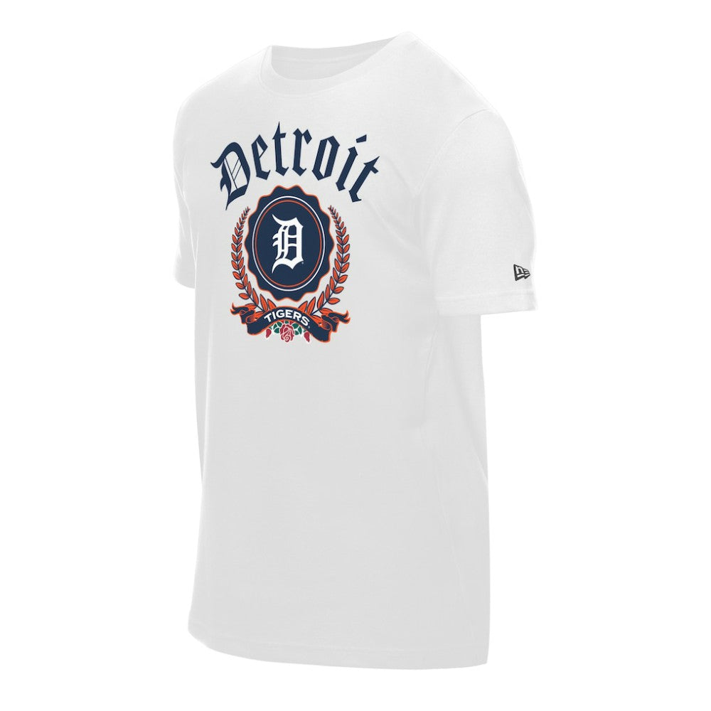 Detroit Tigers New Era Fleur Domestic T-Shirt - White - New Era on Sale