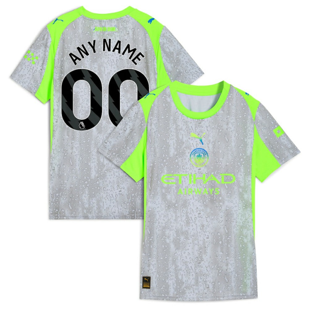 Manchester City Women's 2025/26 Third Replica Custom Jersey Green/Neon Green - Puma outlet
