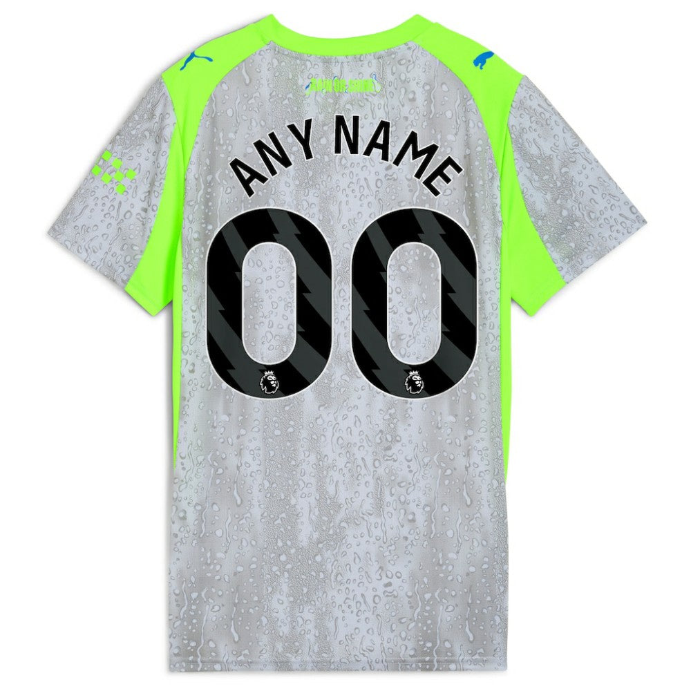 Manchester City Women's 2025/26 Third Replica Custom Jersey Green/Neon Green - Puma outlet