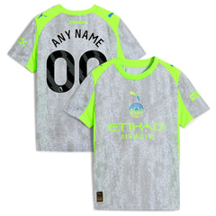 Manchester City Youth 2025/26 Third Replica Custom Jersey Green/Neon Green - Puma outlet