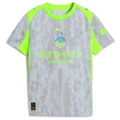Manchester City Youth 2025/26 Third Replica Custom Jersey Green/Neon Green - Puma outlet