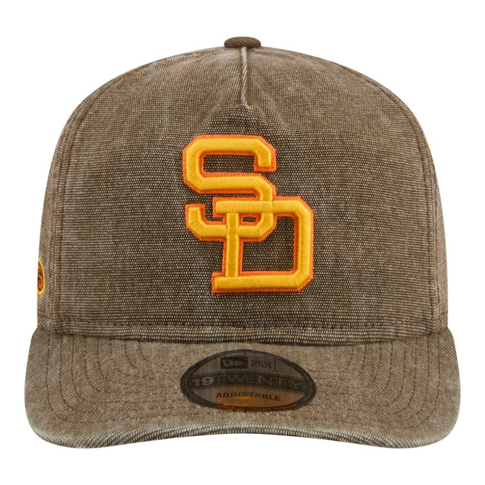 San Diego Padres New Era Throwback Denim Classic 19TWENTY Adjustable Hat - Brown - New Era Online