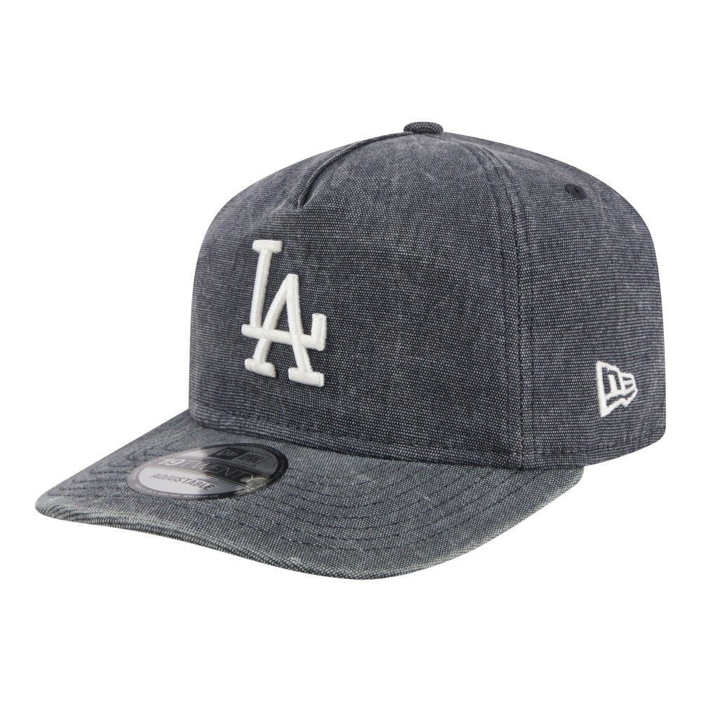 Los Angeles Dodgers New Era Throwback Denim Classic 19TWENTY Adjustable Hat - Navy Heather - New Era Lifestyle