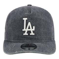 Los Angeles Dodgers New Era Throwback Denim Classic 19TWENTY Adjustable Hat - Navy Heather - New Era Lifestyle