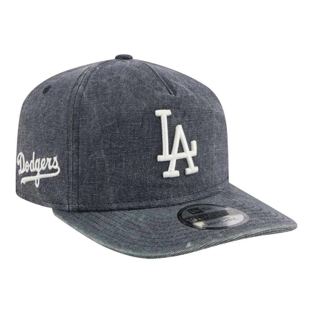 Los Angeles Dodgers New Era Throwback Denim Classic 19TWENTY Adjustable Hat - Navy Heather - New Era Lifestyle