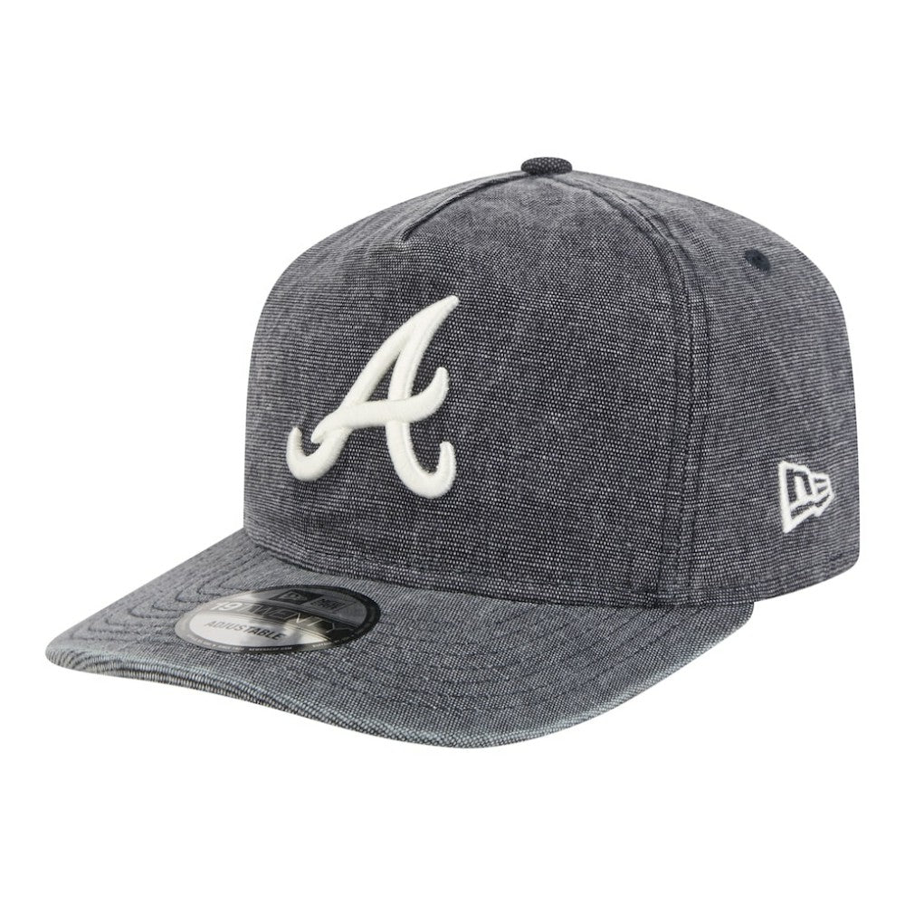Atlanta Braves New Era  Denim Classic 19TWENTY Adjustable Hat - Navy Heather - New Era Lifestyle