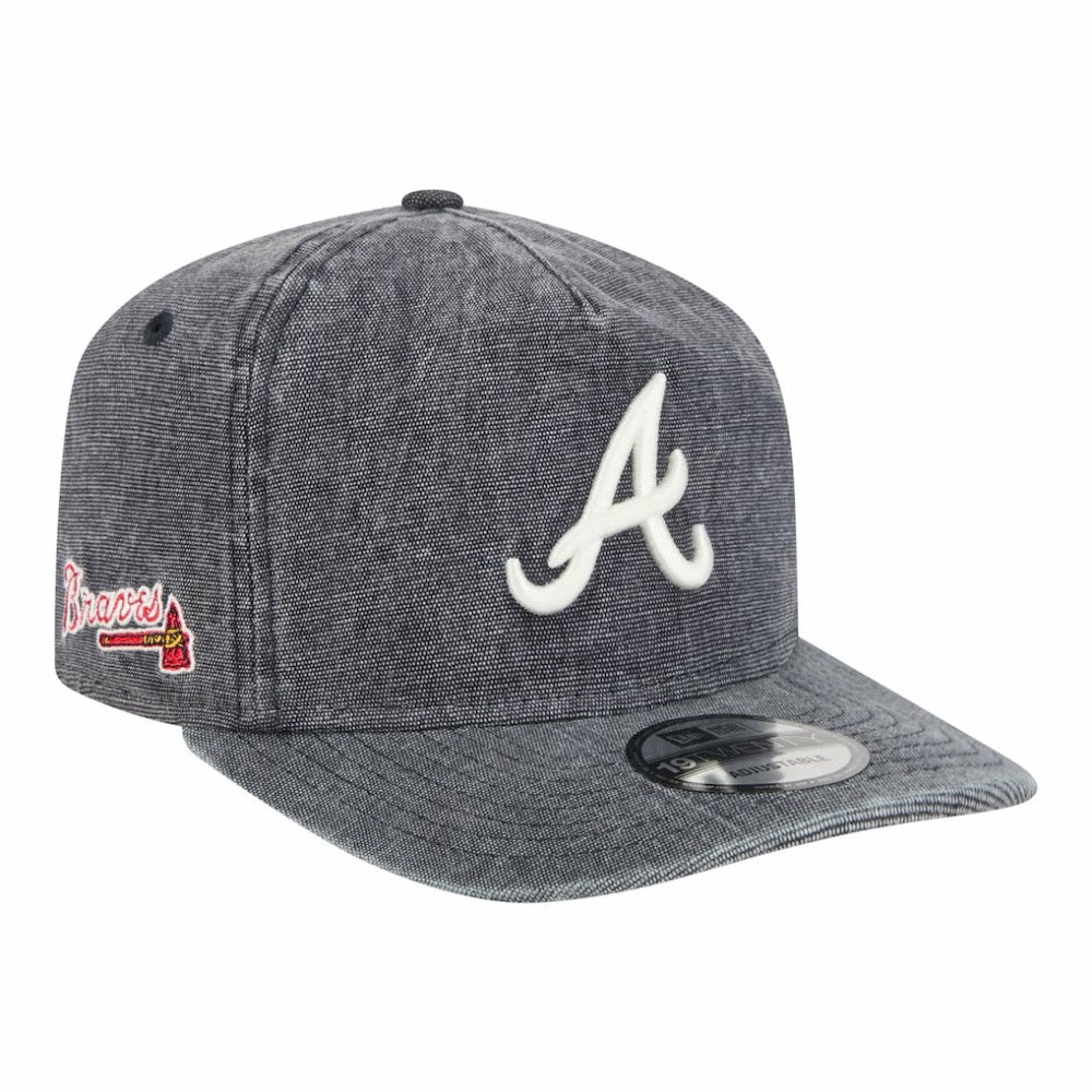 Atlanta Braves New Era  Denim Classic 19TWENTY Adjustable Hat - Navy Heather - New Era Lifestyle