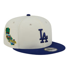 Los Angeles Dodgers New Era Localized 9FIFTY Snapback Hat - Cream/Royal - New Era Online