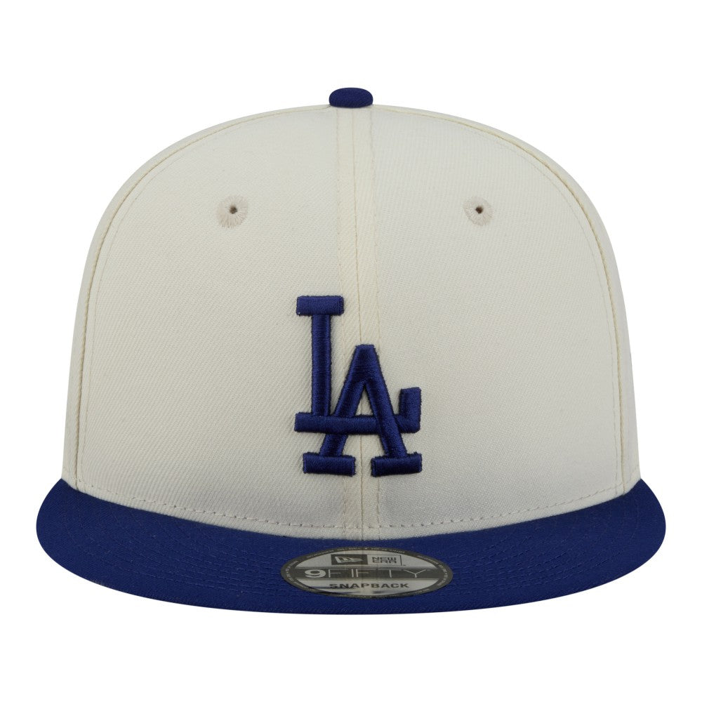 Los Angeles Dodgers New Era Localized 9FIFTY Snapback Hat - Cream/Royal - New Era Online