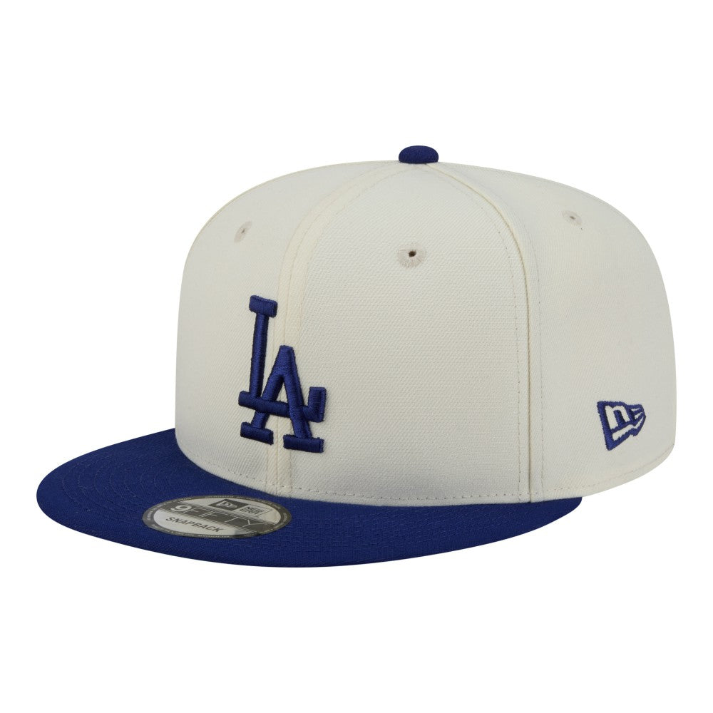 Los Angeles Dodgers New Era Localized 9FIFTY Snapback Hat - Cream/Royal - New Era Online