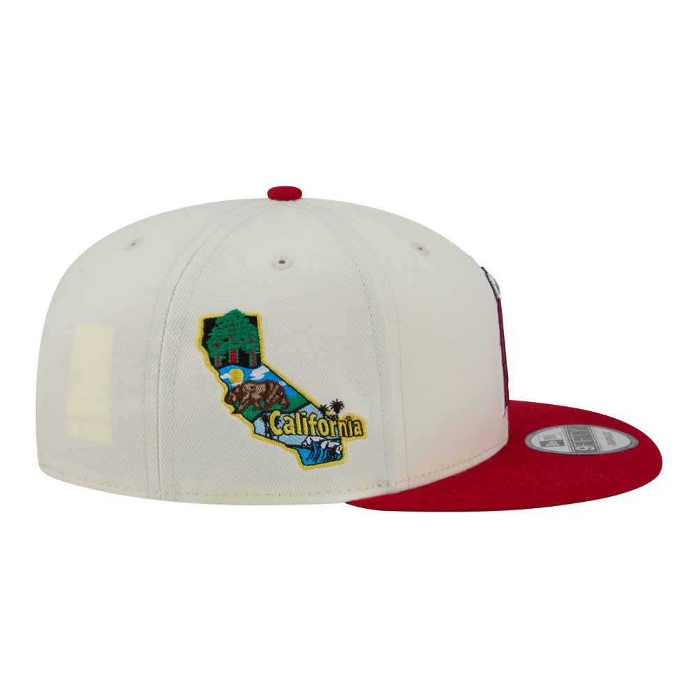 Los Angeles Angels New Era Localized 9FIFTY Snapback Hat - Cream/Red - New Era Lifestyle