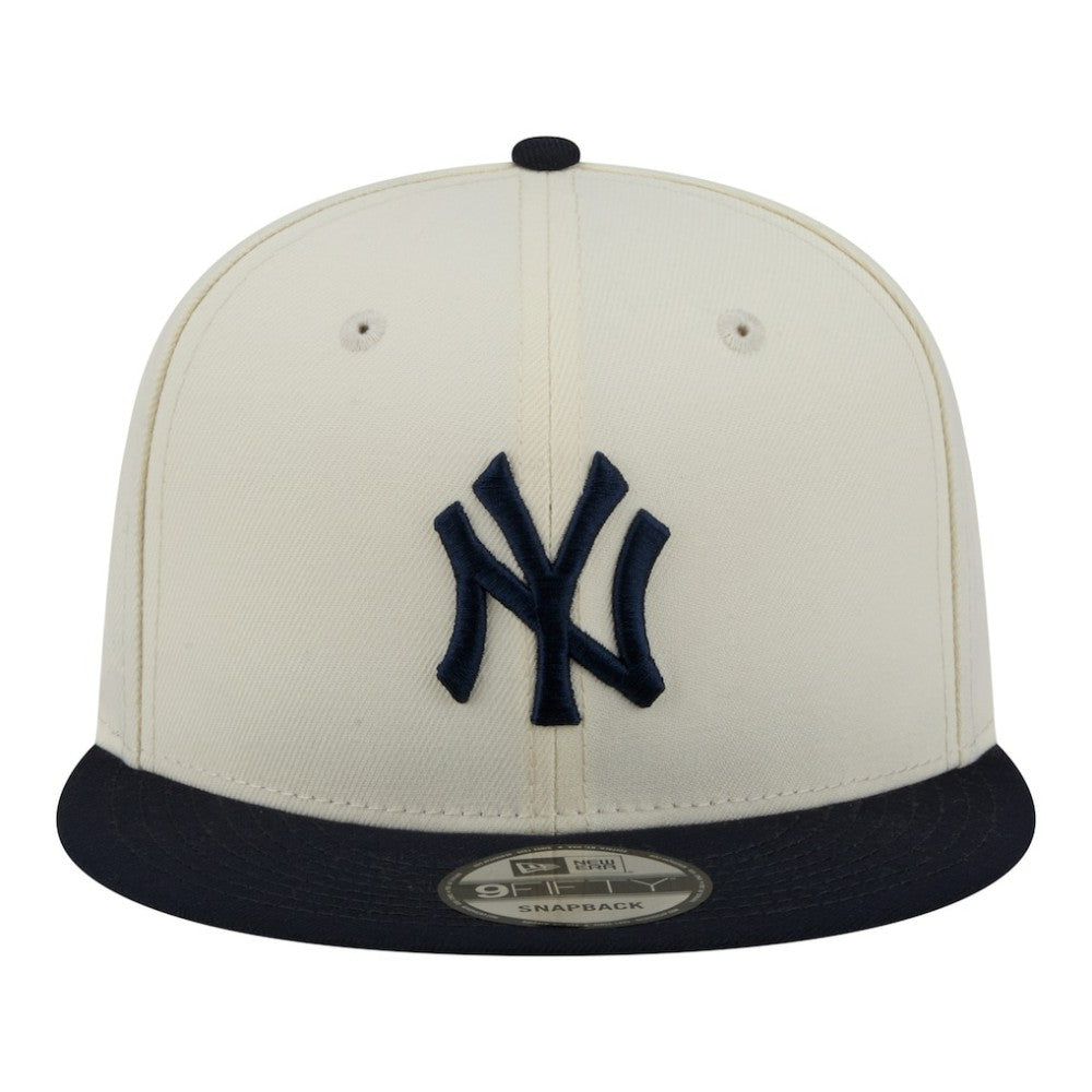 New York Yankees New Era Localized 9FIFTY Snapback Hat - Cream/Navy - New Era Sale
