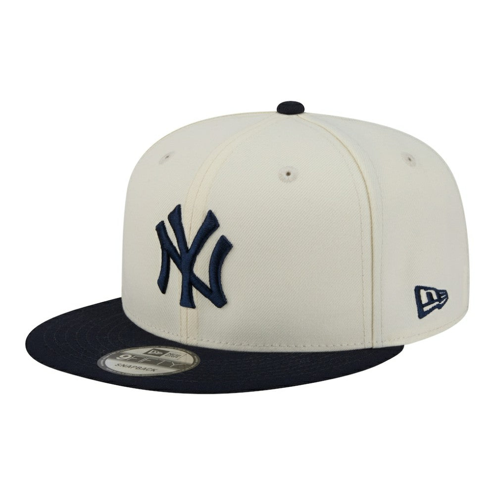 New York Yankees New Era Localized 9FIFTY Snapback Hat - Cream/Navy - New Era Sale