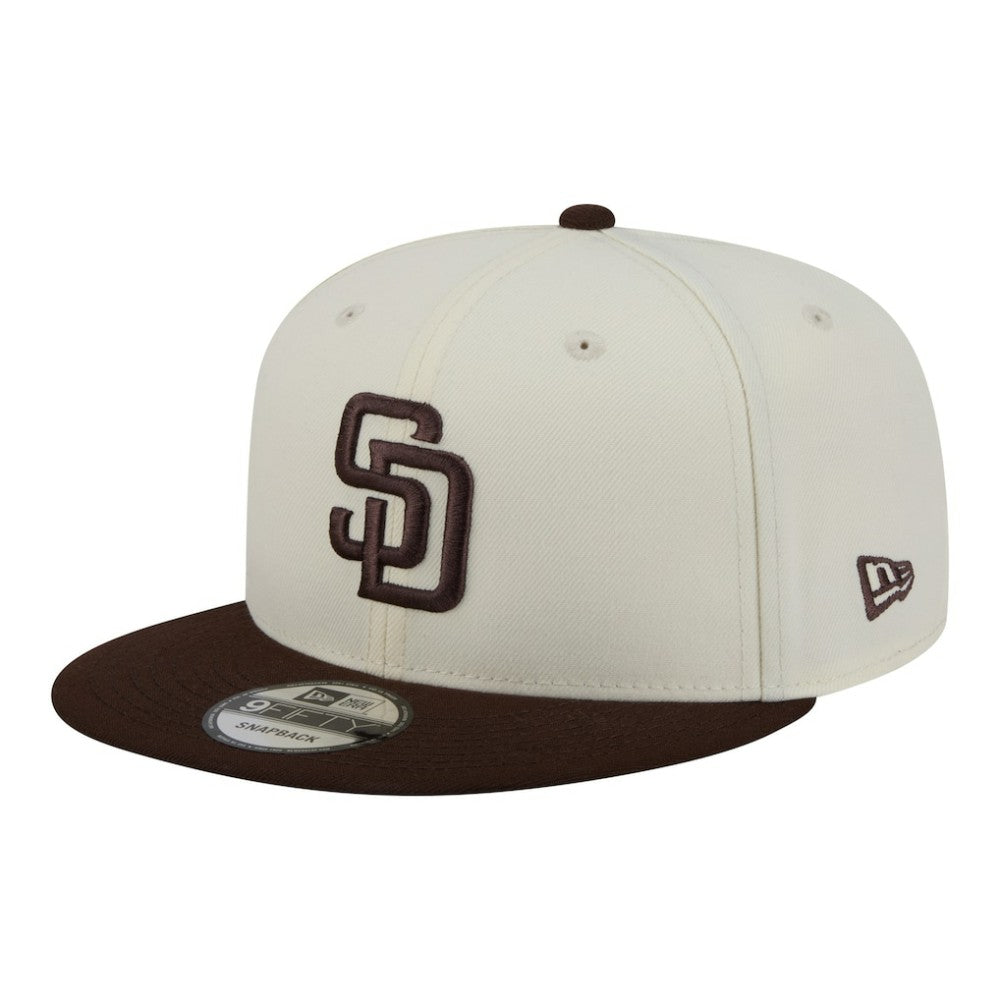San Diego Padres New Era Localized 9FIFTY Snapback Hat - Cream/Brown - New Era Online