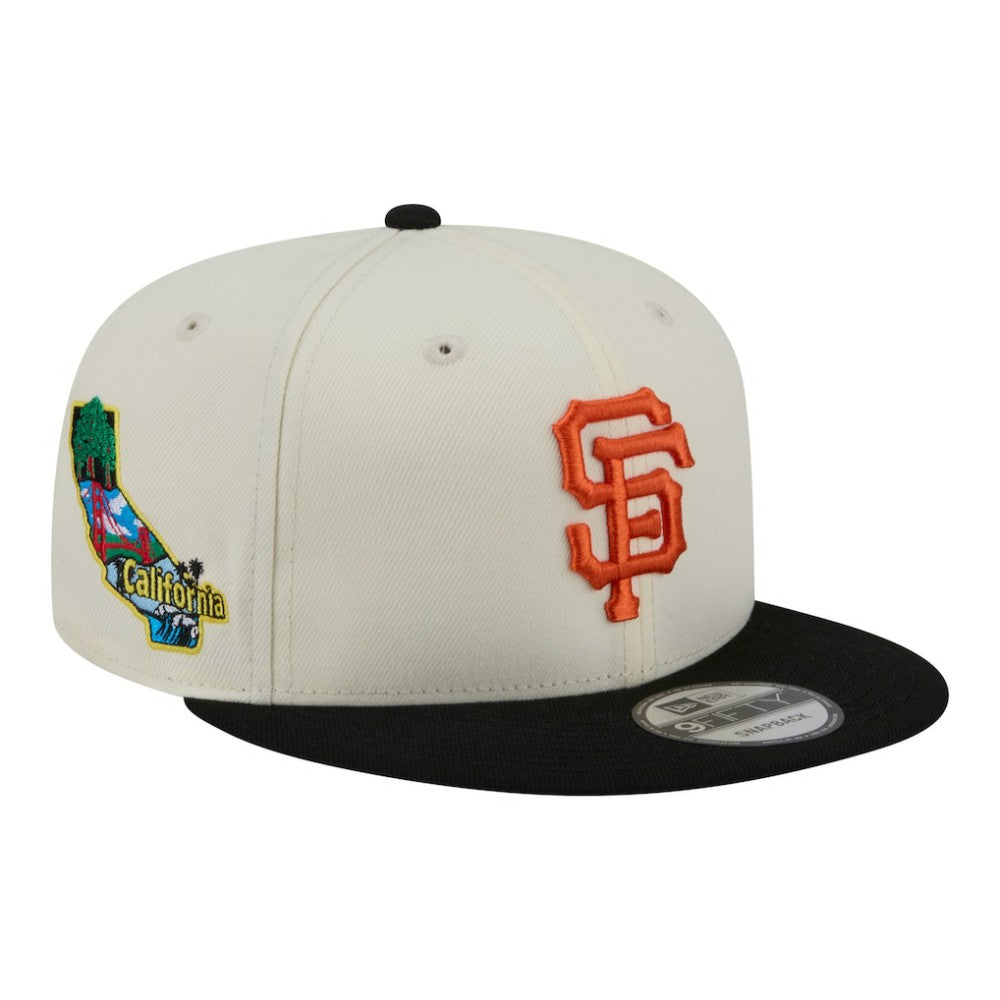 San Francisco Giants New Era Localized 9FIFTY Snapback Hat - Cream/Black - New Era on Sale
