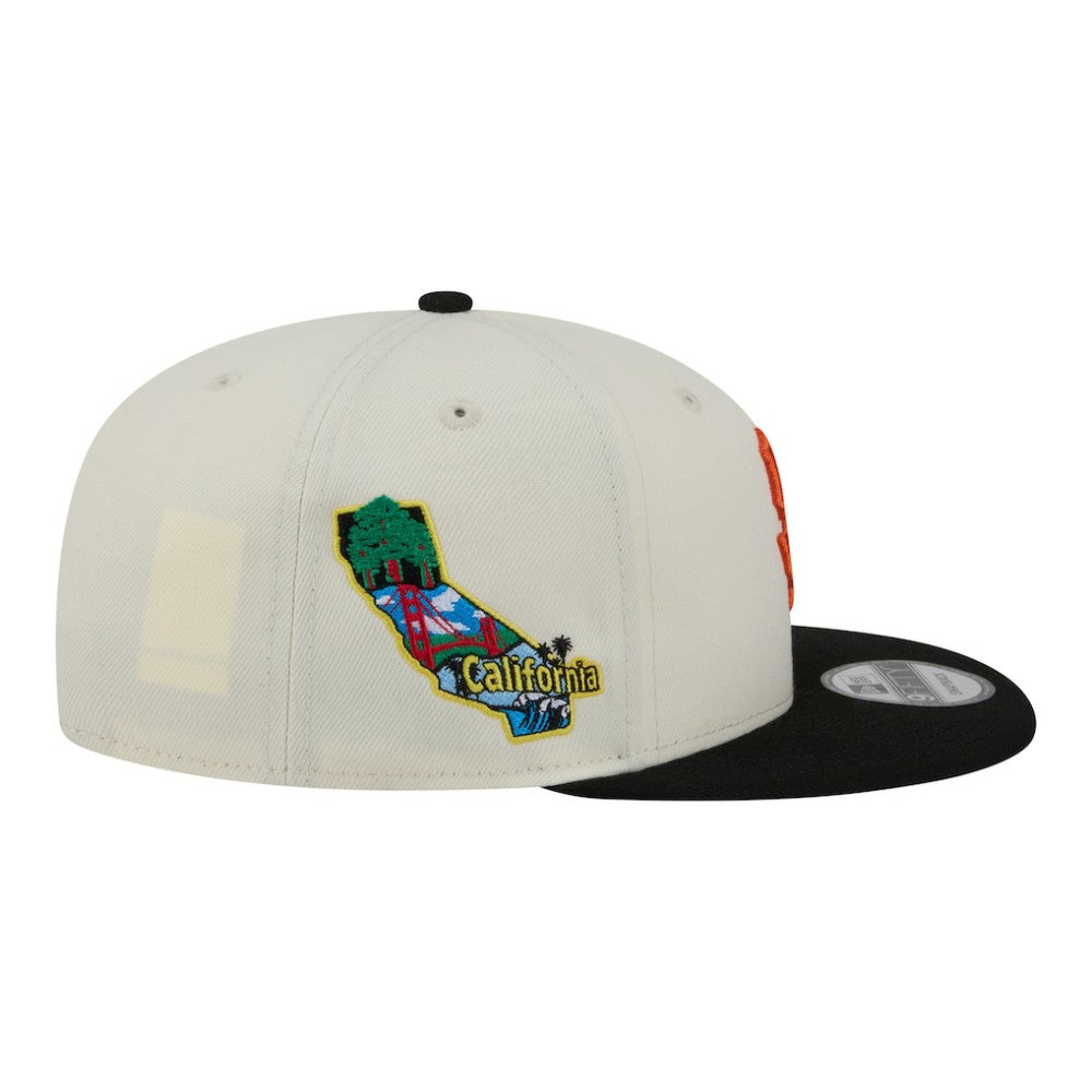 San Francisco Giants New Era Localized 9FIFTY Snapback Hat - Cream/Black - New Era on Sale