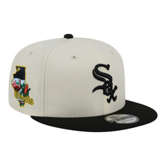 Chicago White Sox New Era Localized 9FIFTY Snapback Hat - Cream/Black - New Era Sale