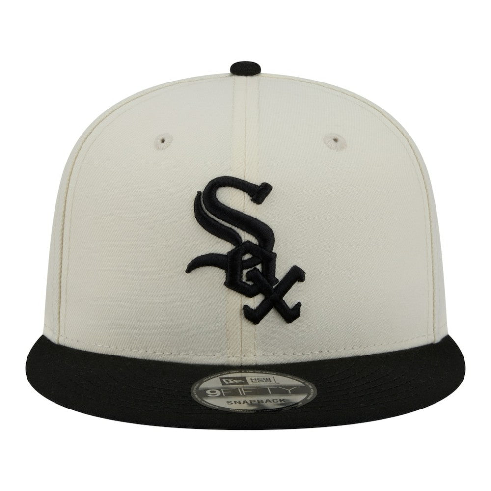 Chicago White Sox New Era Localized 9FIFTY Snapback Hat - Cream/Black - New Era Sale