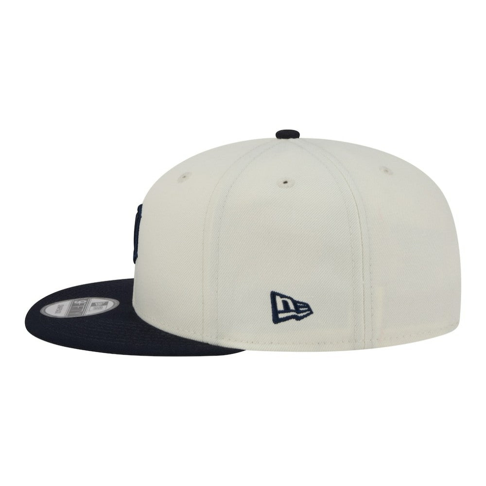 Detroit Tigers New Era Localized 9FIFTY Snapback Hat - Cream/Navy - New Era Sale