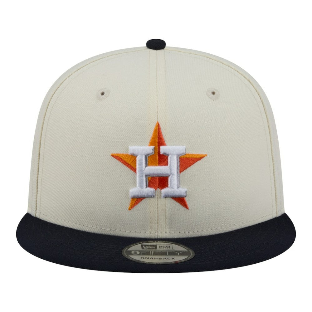 Houston Astros New Era Localized 9FIFTY Snapback Hat - Cream/Navy - New Era Online