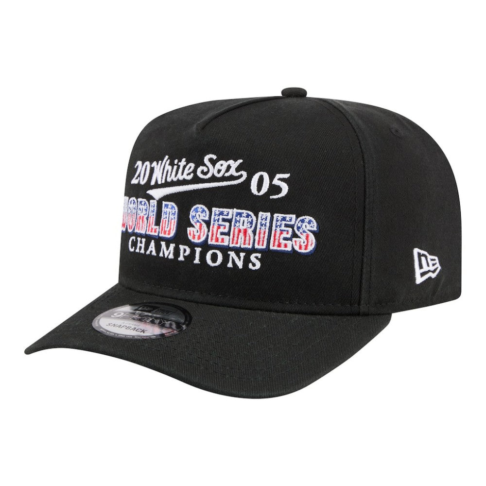 Chicago White Sox New Era 2005 World Series Champions Historic 9FIFTY A-Frame Snapback Hat - Black - New Era Discount